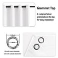 thumbnail image 5 of DWCN Blackout curtains for Bedroom with Tiebacks - Room Darkening Privacy Grommet Top Window Curtains for Living Room, 60 x 84 inch Length, Greyish White, Set of 2 Panels, 5 of 7