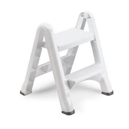 Rubbermaid Folding - Rubbermaid E-Z Step Folding Step Stool White