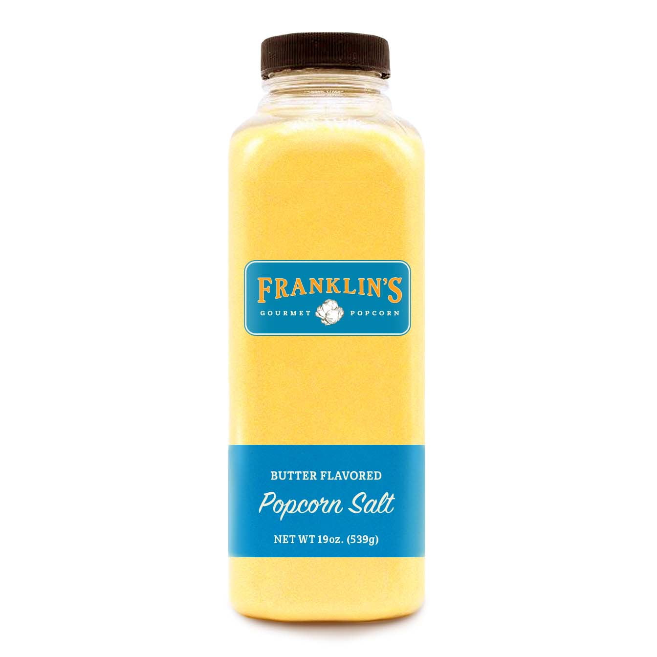 Franklin's Gourmet Popcorn Butter Flavored Salt 19 oz. Bottle