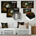 thumbnail image 4 of Designart "Enchanted Forest Path" Tunnels Metal Art Print, 4 of 5