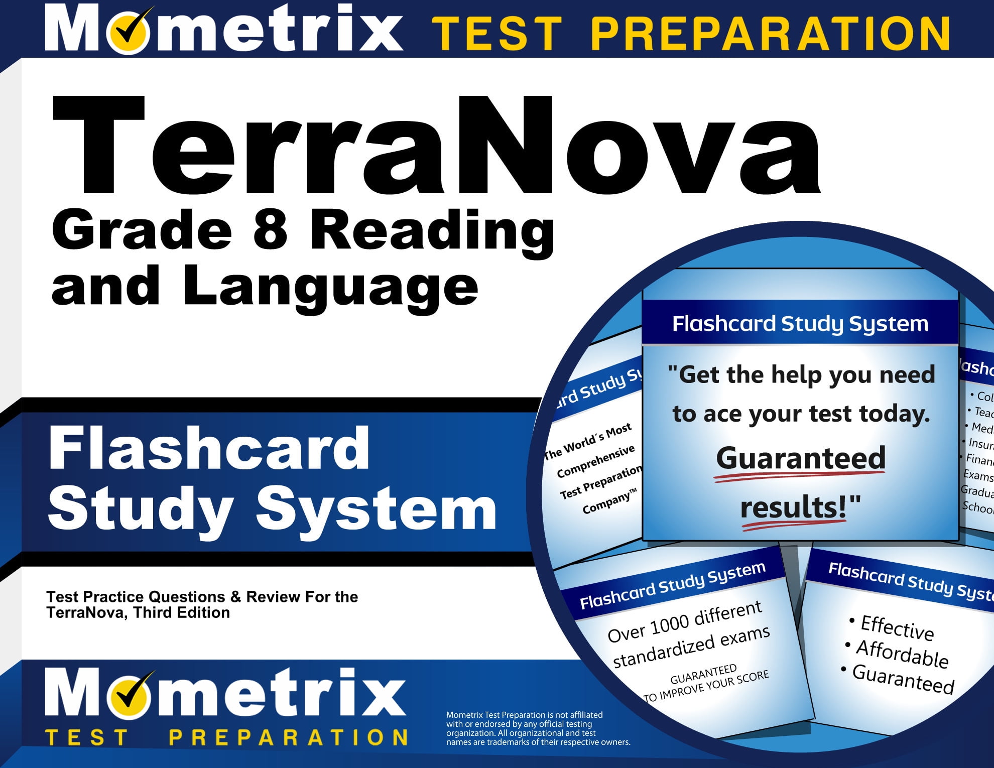 Terranova Grade 8 Reading and Language Flashcard Study System ...