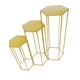 thumbnail image 2 of 3 soportes para flores de boda, soporte de pedestal hexagonal, soportes de fondo, centros de mesa geométricos para boda para decoración, escenario en Oro, 2 of 8
