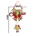thumbnail image 2 of Xmas Party Decoration Bells Hanging Sleigh Bells Decor for Party Supplies Door Bells, 2 of 5