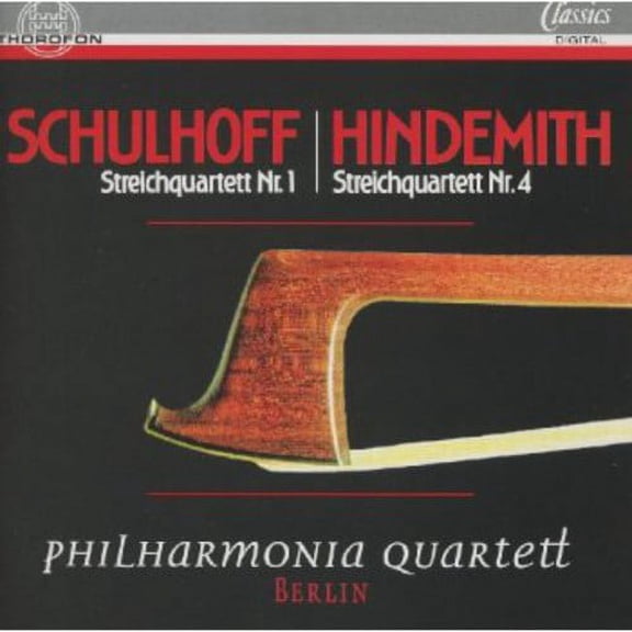Schulhoff / Philharmonia Quartett Berlin - String QT No 1 / QT No 5 - Music & Performance - CD