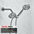 thumbnail image 6 of sumerain Dual Shower Heads with Handheld Spray, 3 Ways High Pressure Showerhead Combo with 8 Spray Modes,Brushed Nickel, 6 of 11