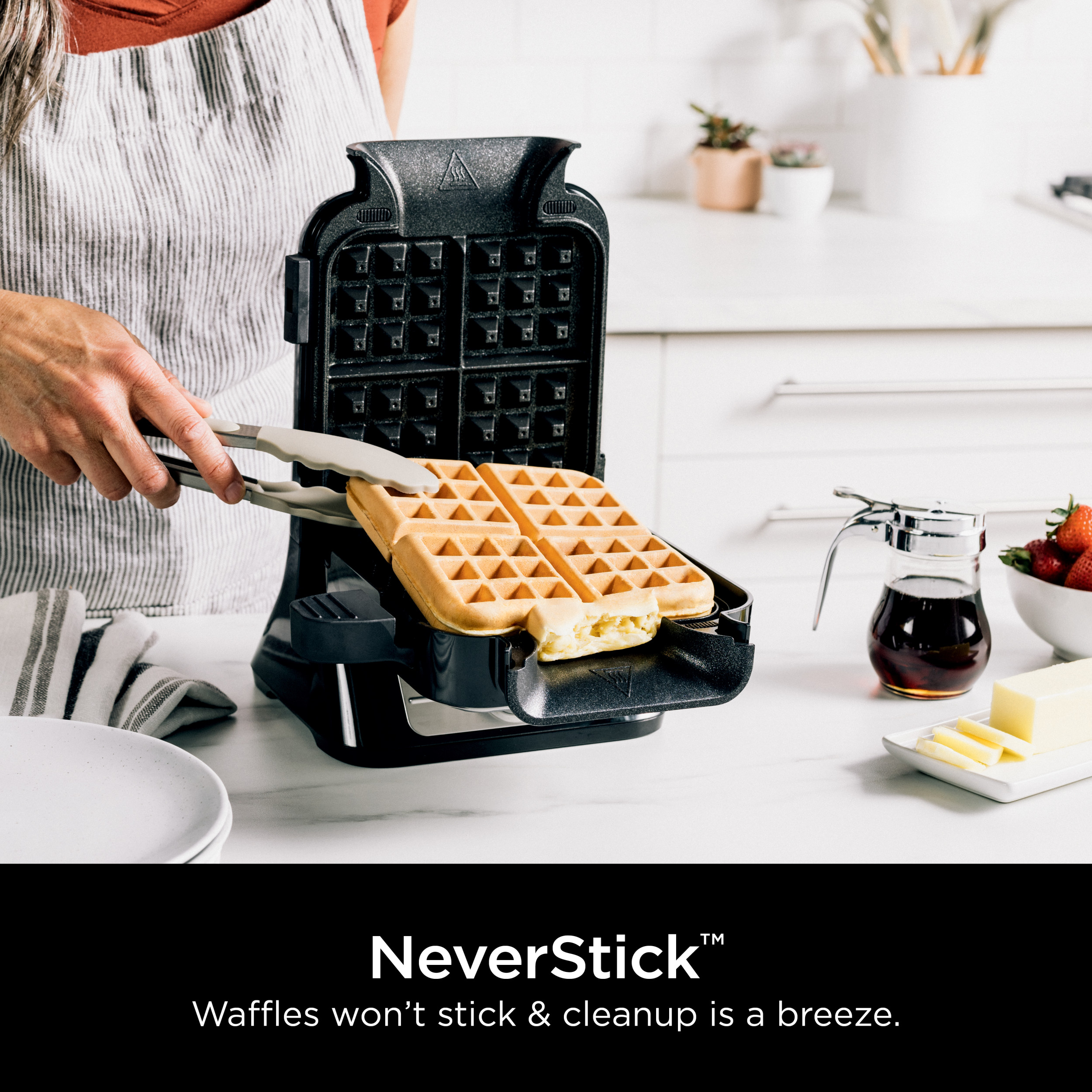 Ninja Belgian Waffle Maker Pro Neverstick, BW1001 photo 3
