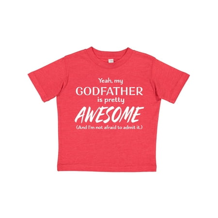 

Inktastic Yeah My Godfather is Pretty Awesome Gift Toddler Boy or Toddler Girl T-Shirt