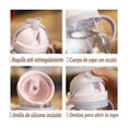 thumbnail image 3 of Vaso para bebés con aza antiderrames con sorbete Modelo Rosa, 3 of 4