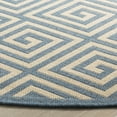 thumbnail image 3 of Safavieh Linden Joetta Geometric Indoor/Outdoor Area Rug, Cream/Blue, 6'7" x 6'7" Round, 3 of 8