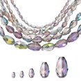 thumbnail image 1 of Uxcell 328 PCS Cuentas de Cristal en Forma de Gota, Forma Facetada de 3x5mm Cristal AB para Collar Pulsera Aretes Suministros de Manualidades DIY, Rojo Rosa y Verde, 1 of 7