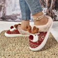 thumbnail image 5 of Gubotare Christmas Shoes Women Girls Faux Fur Bunny Scuff Slippers Size 7 (Red,7), 5 of 6