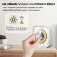 thumbnail image 2 of 60-Minute Visual Timer with Night Light, Countdown Timer,Pomodoro Timer with Rainbow Pattern for Kids and Adults, 2 of 3