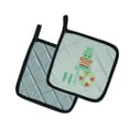 thumbnail image 2 of Caroline's Treasures Alphabet H for Hippopotamus Pair of Pot Holders, 2 of 2