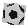 thumbnail image 1 of Monedero minimalista de piel sintética estilo deportivo para adolescentes y chicos. Monedero pequeño. Balón de fútbol, 1 of 9