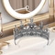 thumbnail image 5 of Corona de rey de metal de 15 cm, disfraz de fiesta de cosplay antiguo, corona redonda de príncipe Plata, 5 of 6