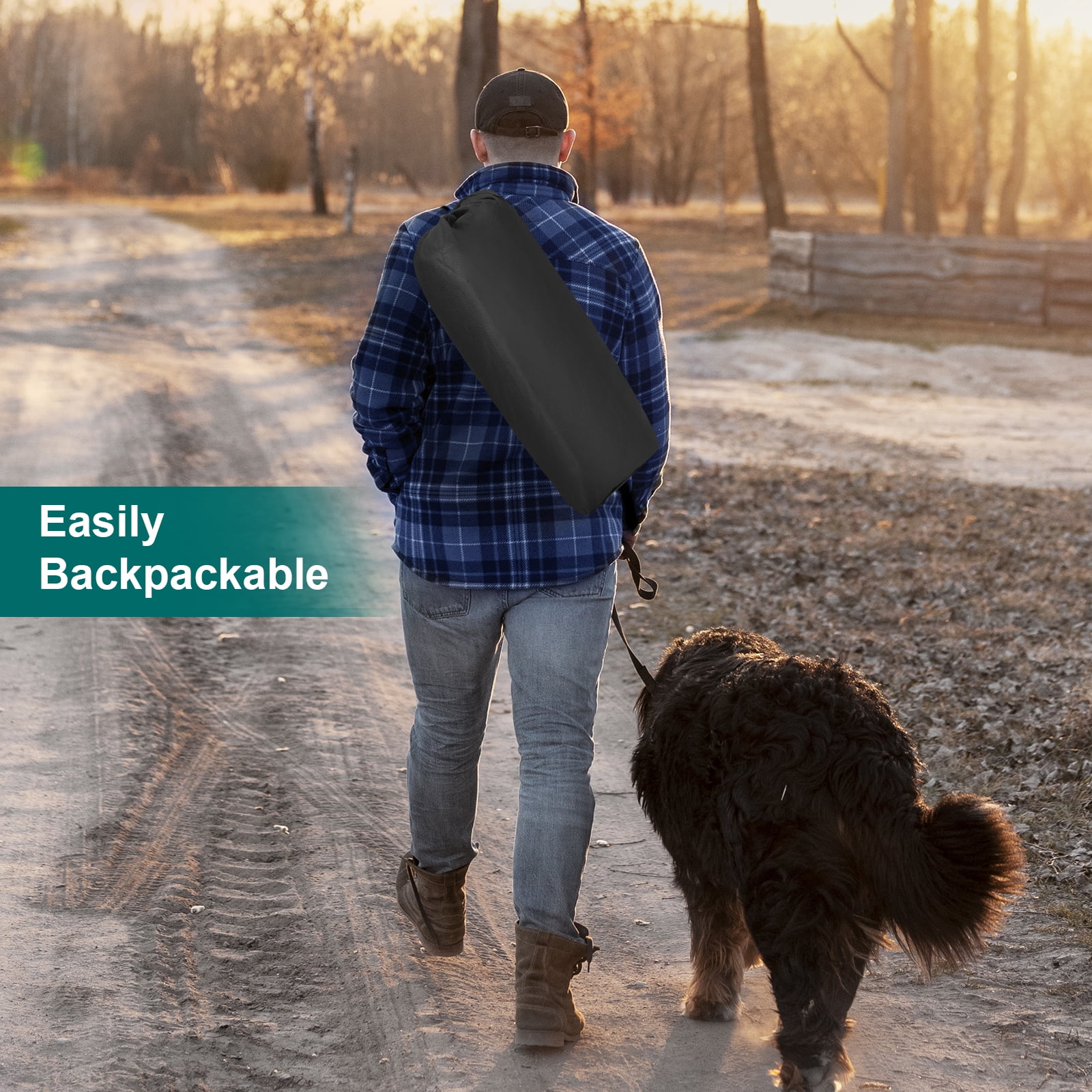 Ownpets Collapsible Dog Crate 42 inch Portable Travel Dog Crate for Large Dogs 4-Door Foldable Pet Kennel with Durable Mesh Windows & Soft Mat