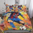 thumbnail image 1 of Dsjackson Lionel Messi Premium Duvet Cover Set With Hidden Zipper Closure - Exquisite 3d Print Microfiber Sports Bedding, Complete 3-piece Set With Pi, 1 of 5