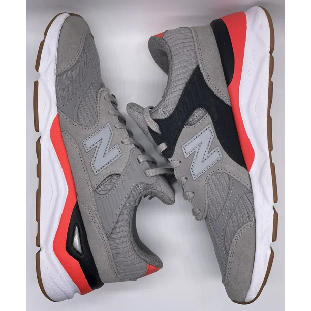 New Balance Mens X-90 Series Reconstructed Grey Orange White MSX90RMF Size 8 D