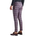 thumbnail image 3 of INSPIRE CHIC Plaid Printed Dress Pants for Men's Flat Front Stretch Slim Fit Checked Trousers, 3 of 6