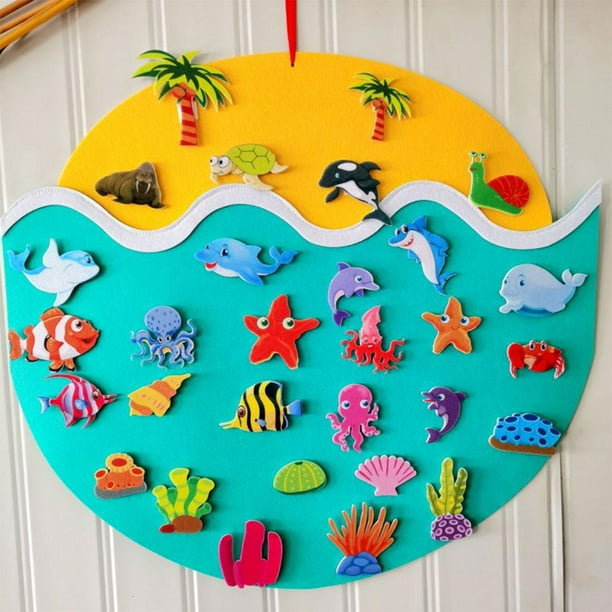 Tablero ocupado para bebés con ganchos, juguetes educativos, de historias para agarrar los para niños, niñas, decoraciones para - mundo CUTICAT sentí tablero ocupado