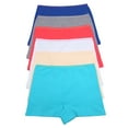 thumbnail image 5 of Angelina Classic Cotton Comfort Boyshort Panties (6-Pack), 5 of 6
