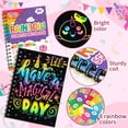 thumbnail image 3 of Libreta Scratch Art Party Favors FEREDO KIDS Rainbow, paquete de 24, 3 of 7