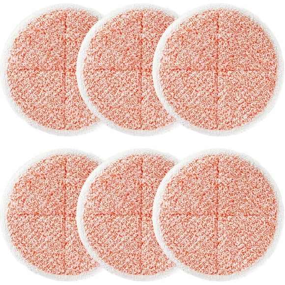 Paquete de 6 Almohadillas de Repuesto para Trapeador Spin-Wave Compatibles con la Serie Bissell Spin-Wave 2039,2039A,2124,2307,23157,20391,20399 Almohadillas de Vapor para Limpiador de Pisos Duros Sp