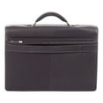 thumbnail image 6 of The Bugatti Group Milestone Briefcase, Holds Lptops, 15.6", 5" X 5" X 12", Brown, 6 of 8