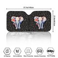 thumbnail image 6 of Xoenoiee Elephant Floral Leaf Black Car Sun Shade for Windshield, Sun Visor Front Windshield Sunshade, Windshield Cover, Automotive Interior Sun Protection, Foldable, 6 of 6