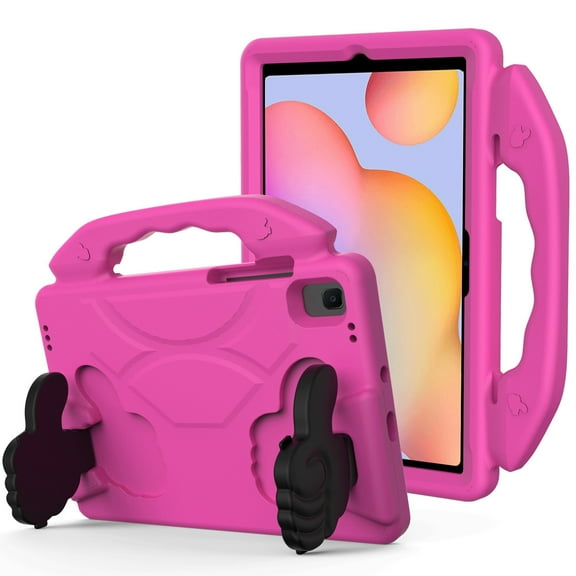 Case For Amazon Kindle Fire HD 8 /HD 8 Plus Hybrid Shockproof Thumbs Up Kickstand Rubber TPU Kid-Friendly Bumper Tablet Tablet Cover [ Pink ]