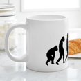 thumbnail image 4 of CafePress - Evolution Saxophone - 20 Oz White Ceramic Mega Mug, 4 of 5