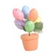 thumbnail image 3 of Decoración de Pascua, jarrón de espuma de huevo de Pascua, adornos falsos de primavera, ramo de flores artificiales para fiesta, boda, hogar , huevo 17cmx7cmx7cm, 3 of 8