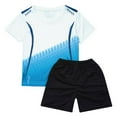 thumbnail image 5 of Gubotare Kids Active Short Sets Boys' Shorts Set - 2 Piece Short Sleeve T-Shirt and Shorts - Summer Outfit Set for Boys,9-10 Years White, 5 of 9