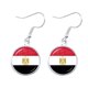 thumbnail image 3 of Palestine Thailand Cyprus Egypt Colombia Tunisia Austria Iceland Cambodia National Flag 16mm Glass Cabochon Drop Earrings Women, 3 of 5