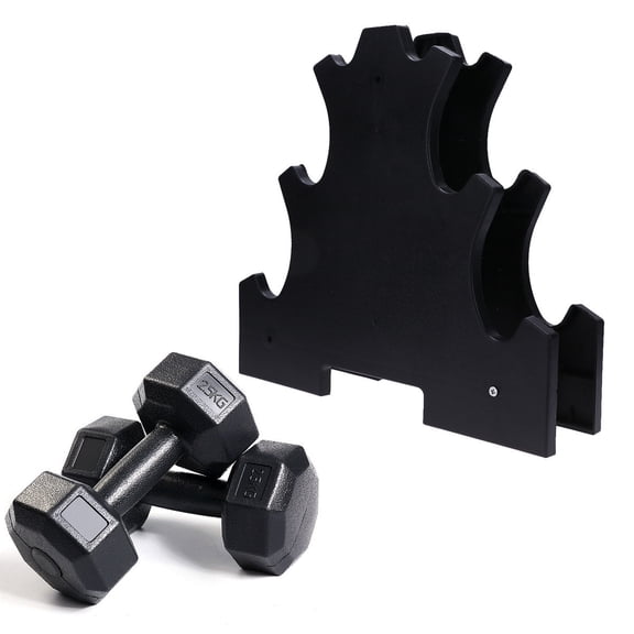 BALAHAPY 1Set Abs Material Dumbbell Rack Stand Prevent Rolling in Home Gym