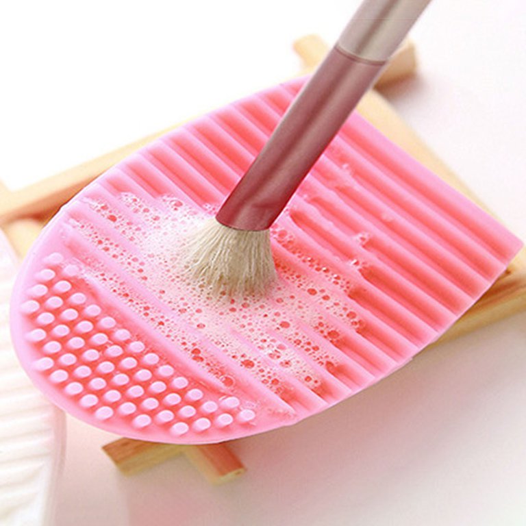 Silicone Makeup Brush Egg Cleaner Cosmetic Cleaning Scrubber Egg