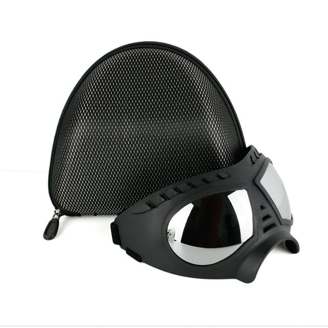 Gafas protectoras para perros con correas ajustables, fáciles de poner y anti-UV para perros medianos y grandes.