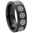 thumbnail image 6 of Menorah Tungsten Carbide Ring, 6 of 9