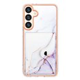 thumbnail image 3 of For Samsung Galaxy S24+ 5G Marble Pattern IMD Card Slot Phone Case(White,iPhone 15 Pro, 3 of 6