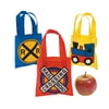 Mini Train Party Tote Bags - Favor Bagss - 12 Pieces