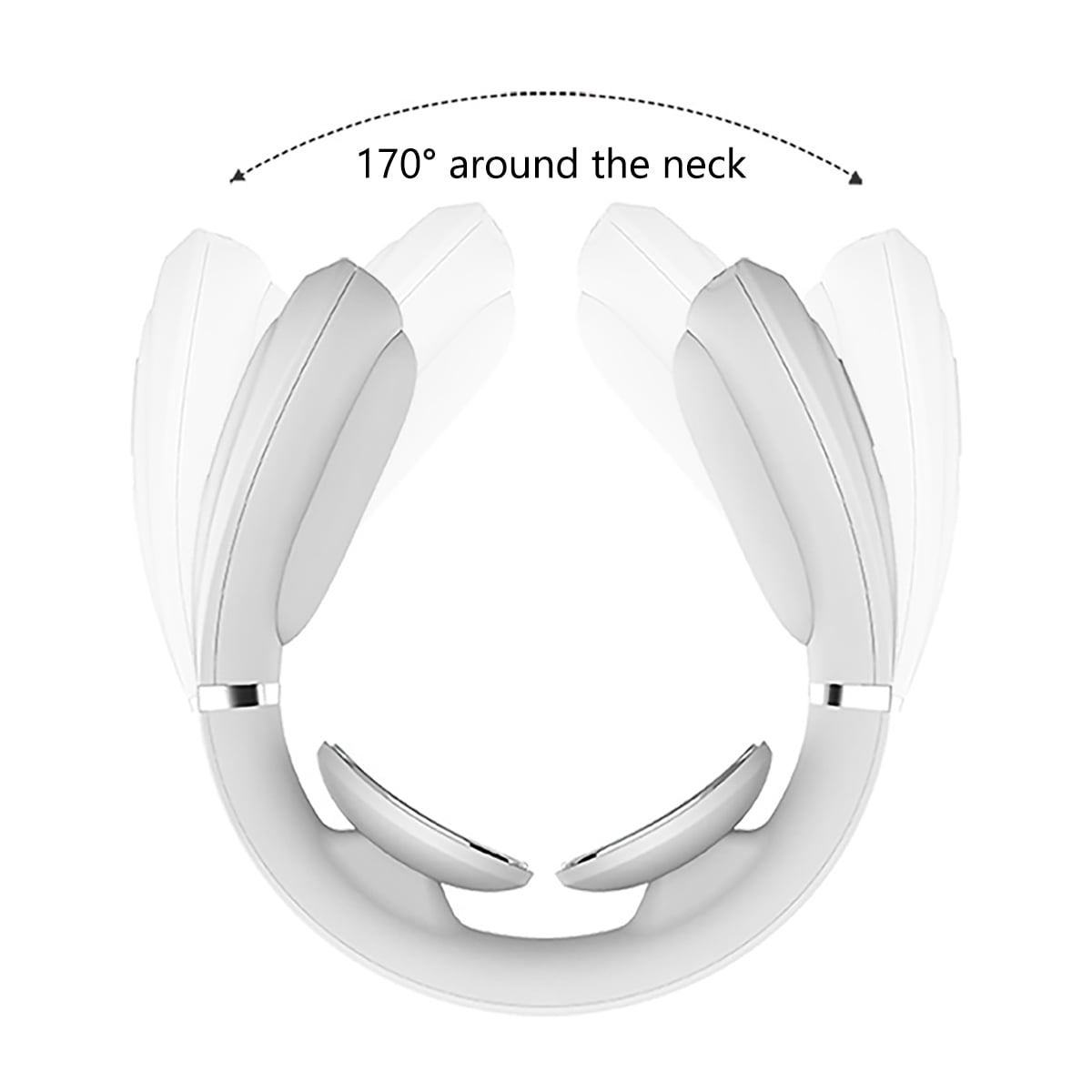 Electric Neck Massager with Heating Function, Rechargeable and Flexible , 4 Modes 15 Levels Cordless Deep Tissue Trigger Point Massager