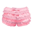 thumbnail image 6 of Afdoent Shorts For Women Fashion Layered Lace Ruffle Sheer Mesh High Waist Elastic Waistband Casual Summer Shorts For Daily Wear And Outings Beach Vacation Outfits, 6 of 6