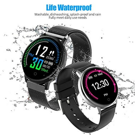 Smart Watch, Activity Tracker Watch with Heart Rate Monitor, IP68 Waterproof Fitness Watch with