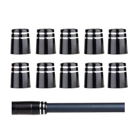10 Pcs 0.355 Rubber Golf Ferrules Replacement for Taper Tip Tapered Iron Shaft