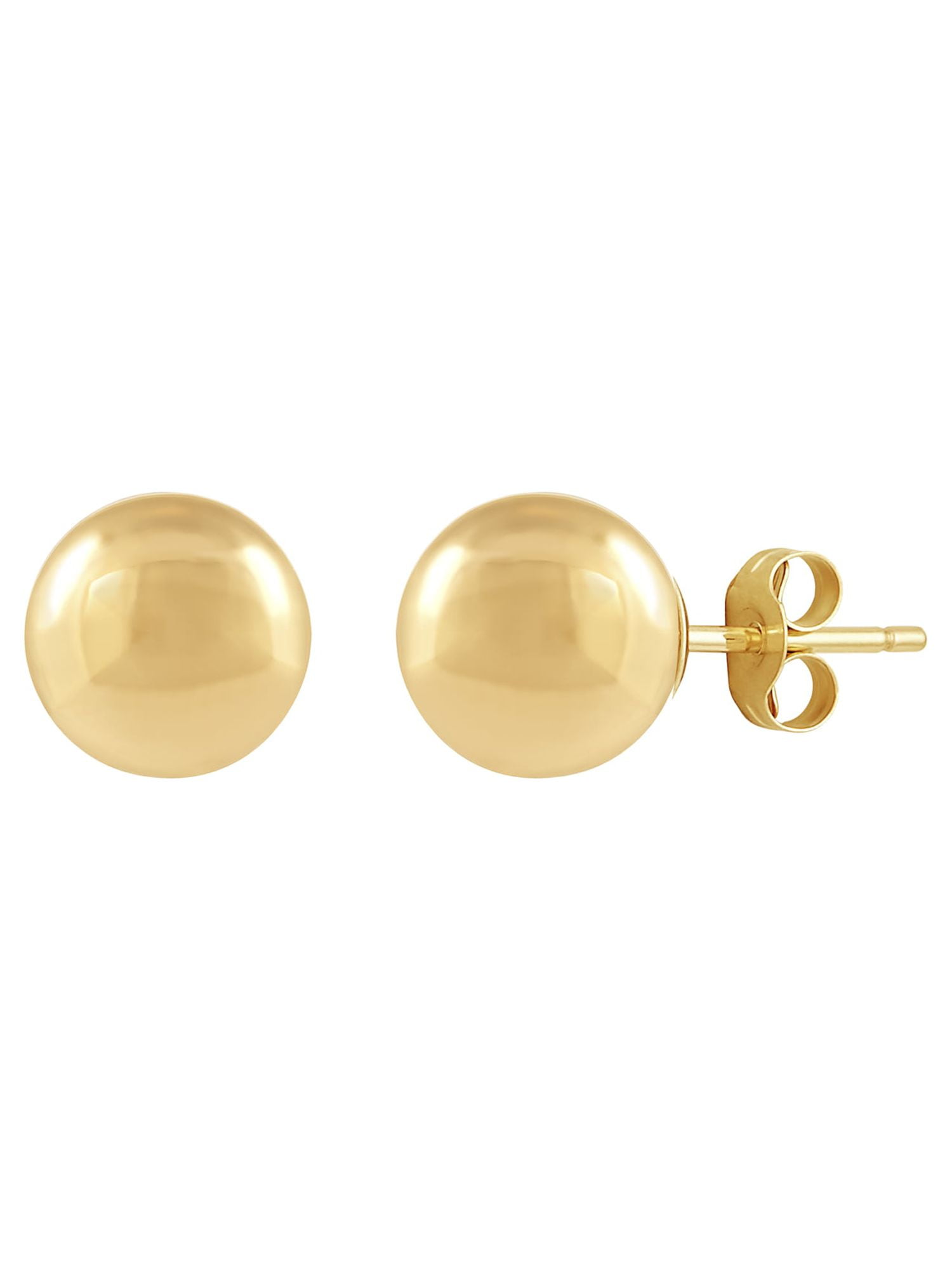 Brilliance Fine Jewelry 10K Yellow Gold Hollow 7MM Ball Studs Earrings