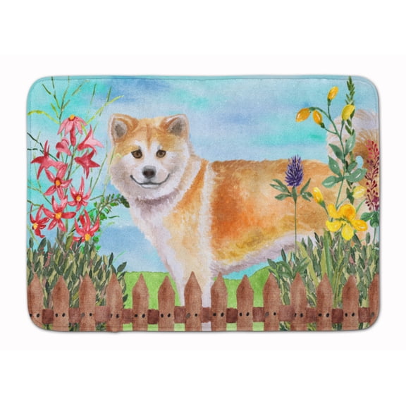 Shiba Inu Spring Machine Washable Memory Foam Mat