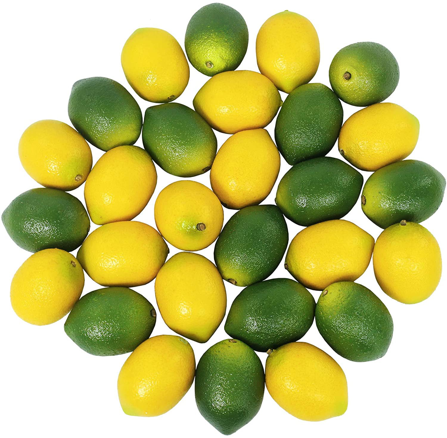 Artificial Yellow Lemon Model PVC False Orange Home Kitchen Party Fruits Decor 