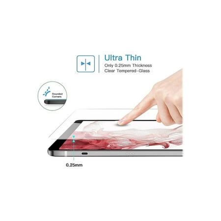 SaharaCase - ZeroDamage Ultra Strong Tempered Glass Screen Protector for Samsung Galaxy Tab S8 - Clear