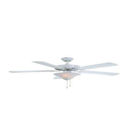 

Boston Harbor CF-B552+1F242WH Ceiling Fan with 1 Dome Light White 52 in