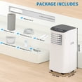 thumbnail image 2 of Aire Portátil 8000 BTU para Hogar - Sistema 3 en 1 con Enfriamiento, Ventilación y Deshumidificación - Instalación Sencilla, Control Remoto, Temporizador 24 Horas y Diseño Blanco con Negro, 2 of 8